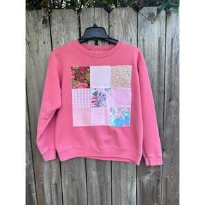 The Pink Patchwork Upcycled Sweatshirt